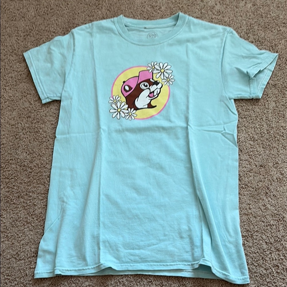 BUC-EES Super Cute Light Blue Graphic T-Shirt